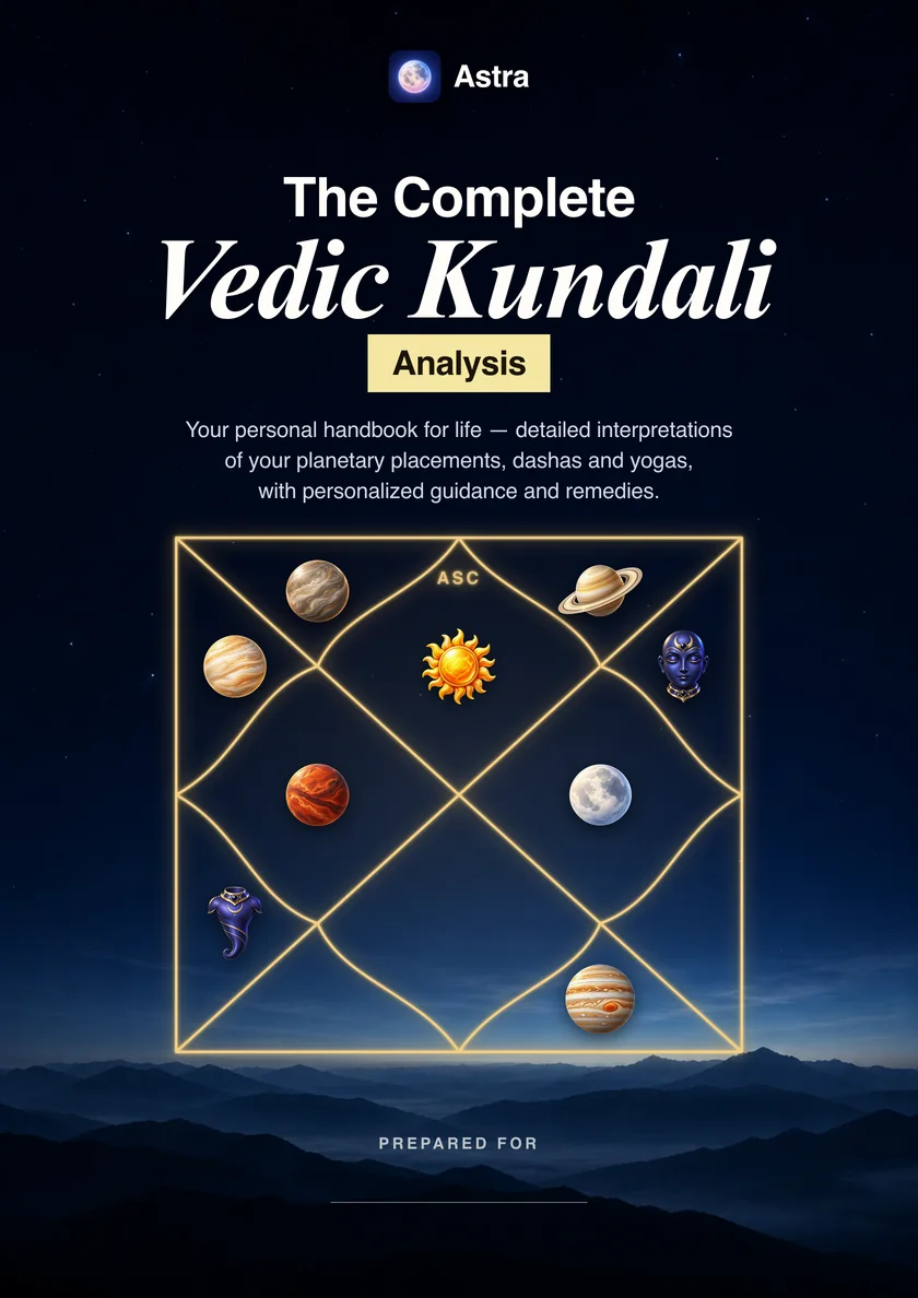 Cover of the Complete Vedic Kundali Analysis